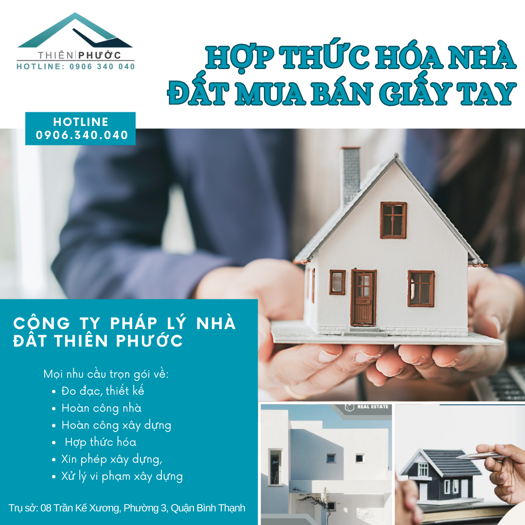 Hợp thức hóa nhà đất mua bán giấy tay